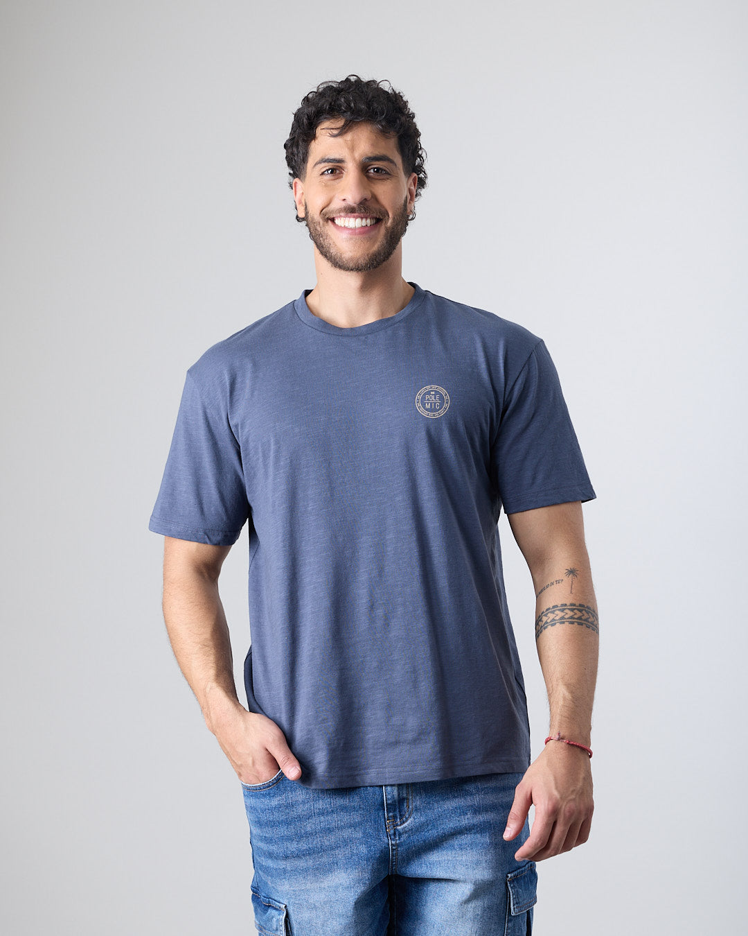 POLERA HOMBRE MANGA CORTA TIPO BAMBU XV1700 POLEMIC - 1