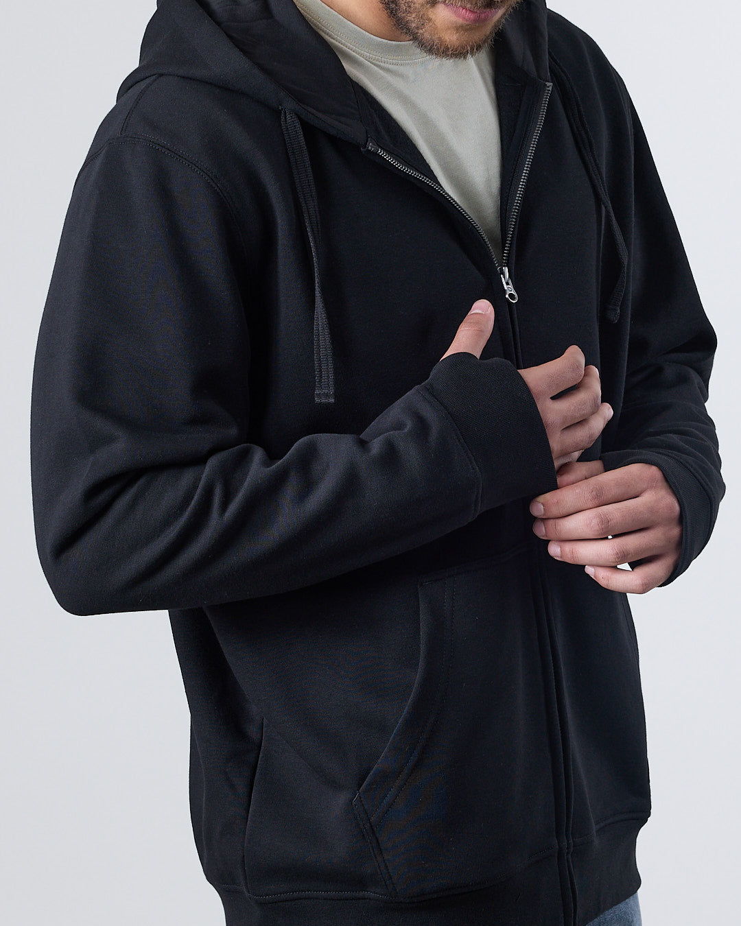 POLERON HOMBRE FRANELA CON CIERRE GORRO XV7706 POLEMIC - 2