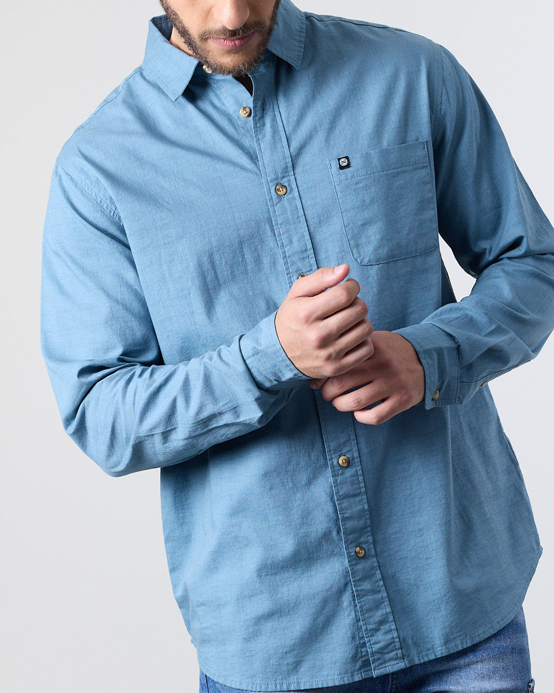 CAMISA MANGA LARGA HOMBRE ALGODON XV5783 POLEMIC - 2