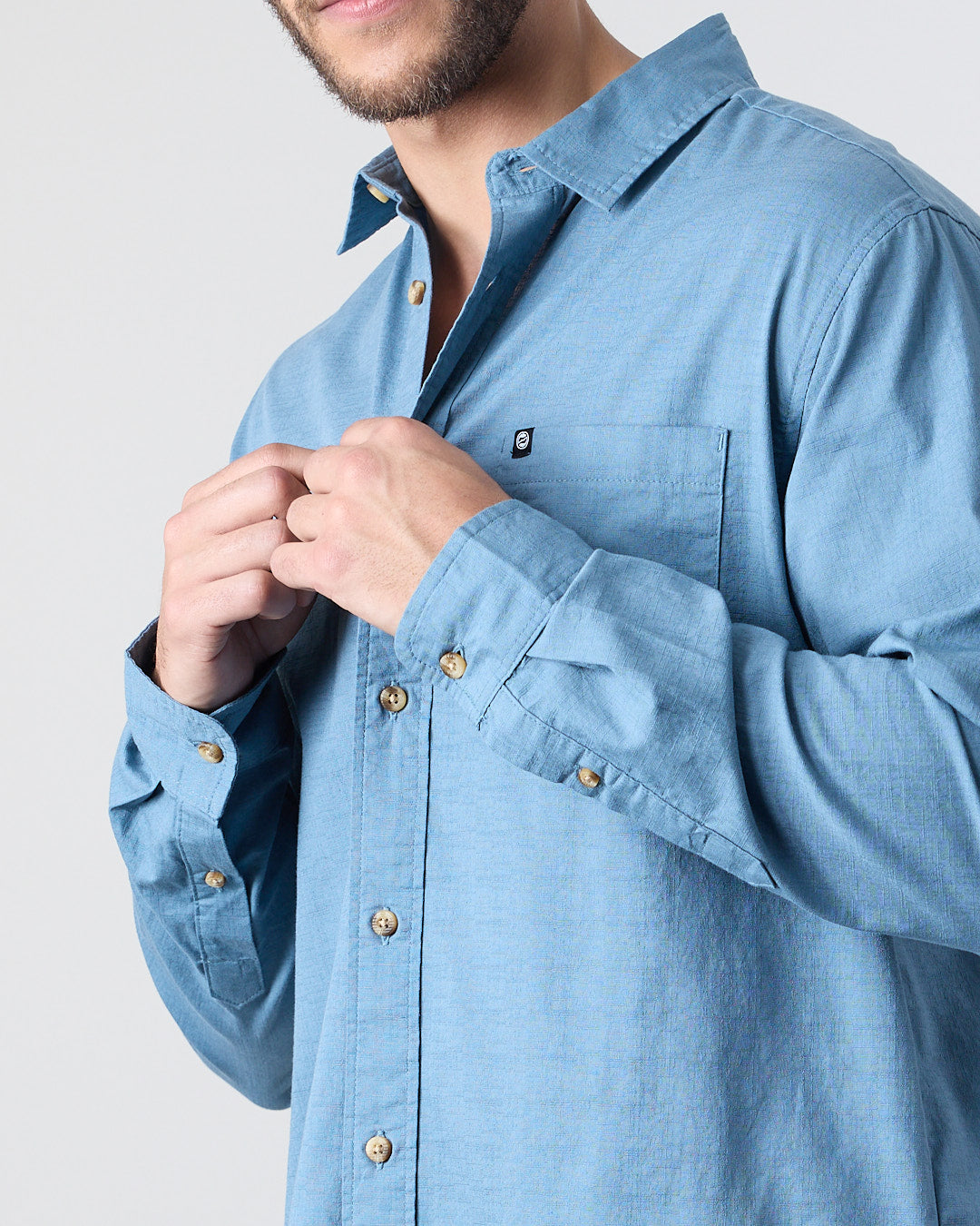 CAMISA MANGA LARGA HOMBRE ALGODON XV5783 POLEMIC - 4