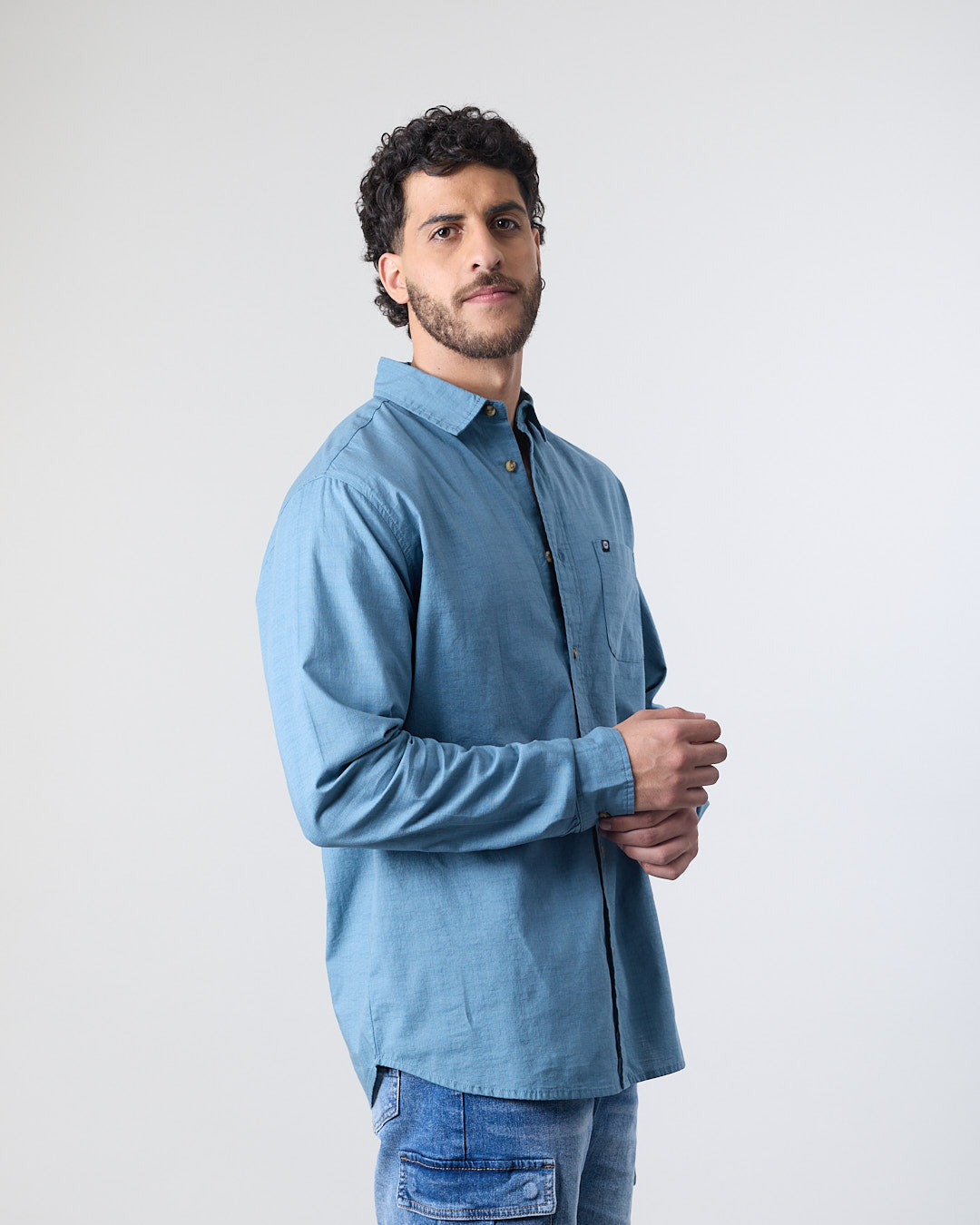 CAMISA MANGA LARGA HOMBRE ALGODON XV5783 POLEMIC - 5