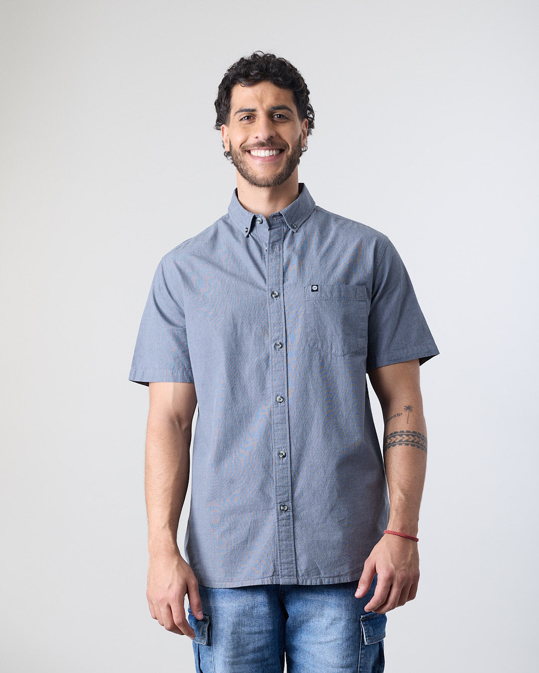 CAMISA MANGA CORTA HOMBRE ALGODON XV5780 POLEMIC - 1