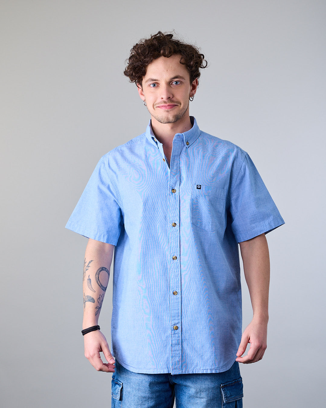 CAMISA MANGA CORTA HOMBRE ALGODON XV5780 POLEMIC - 1