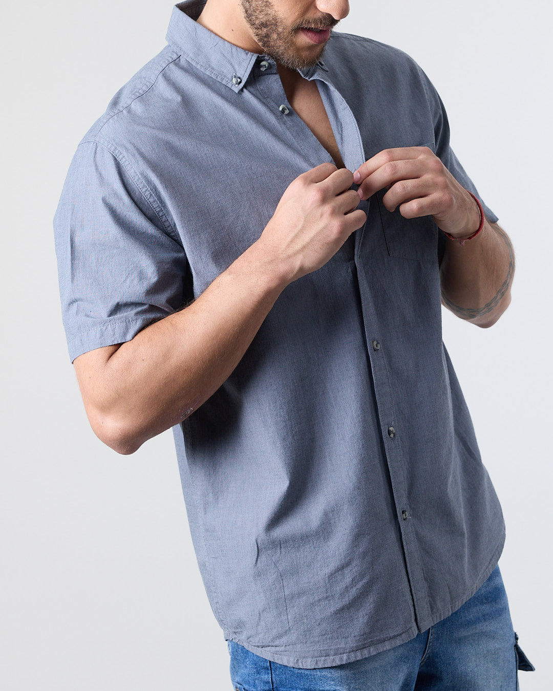 CAMISA MANGA CORTA HOMBRE ALGODON XV5780 POLEMIC - 2