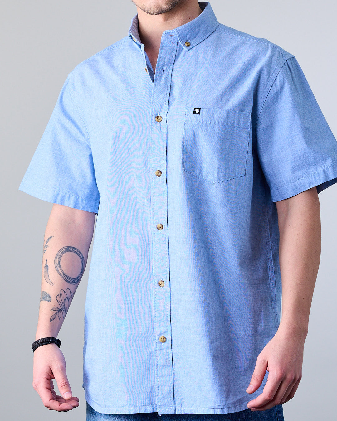 CAMISA MANGA CORTA HOMBRE ALGODON XV5780 POLEMIC - 2