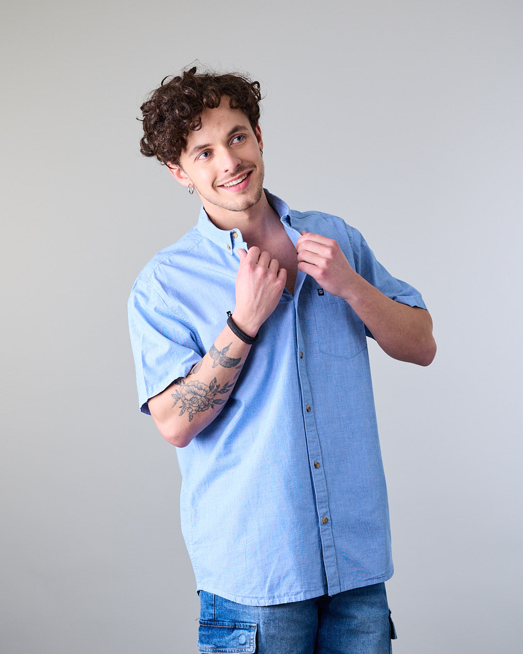 CAMISA MANGA CORTA HOMBRE ALGODON XV5780 POLEMIC - 3