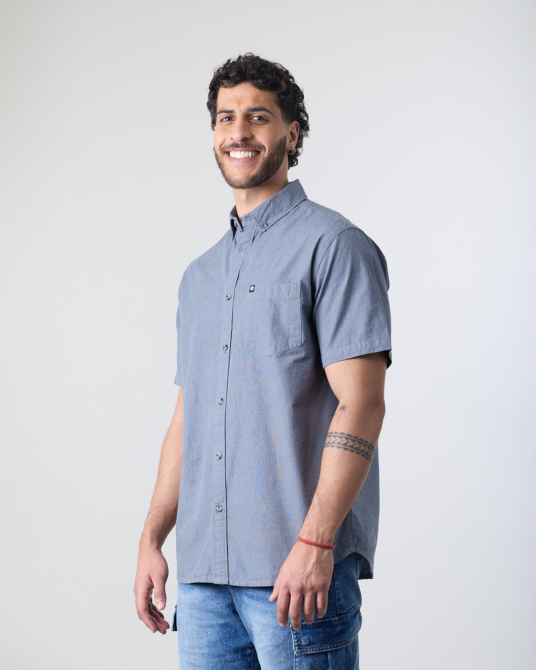 CAMISA MANGA CORTA HOMBRE ALGODON XV5780 POLEMIC - 4