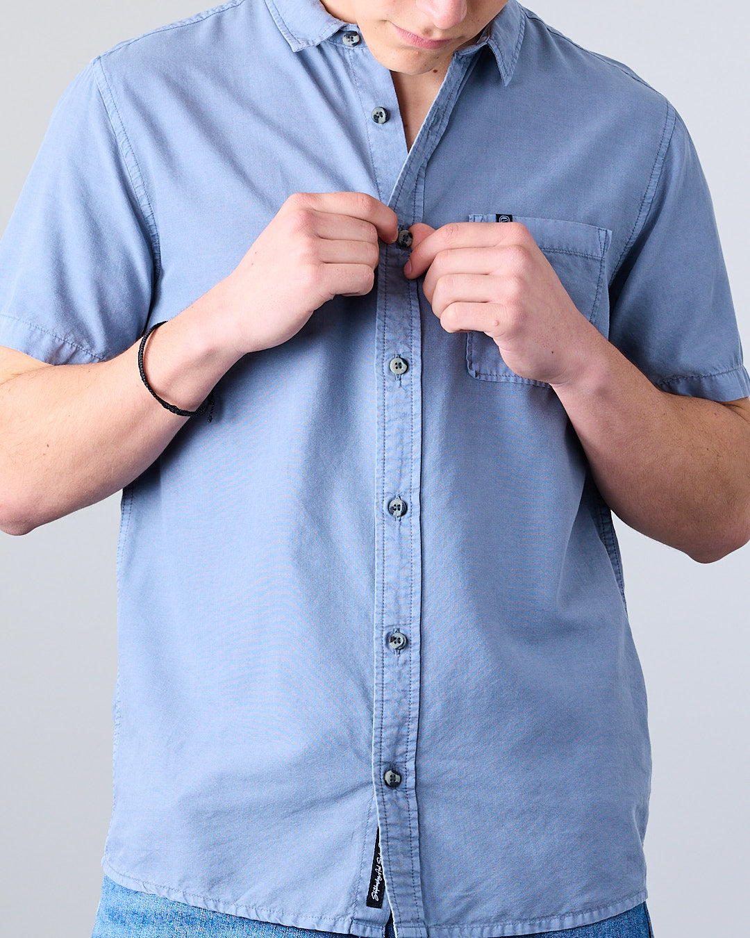 CAMISA MANGA CORTA HOMBRE ALGODON TENCEL XV5381 POLEMIC - 3