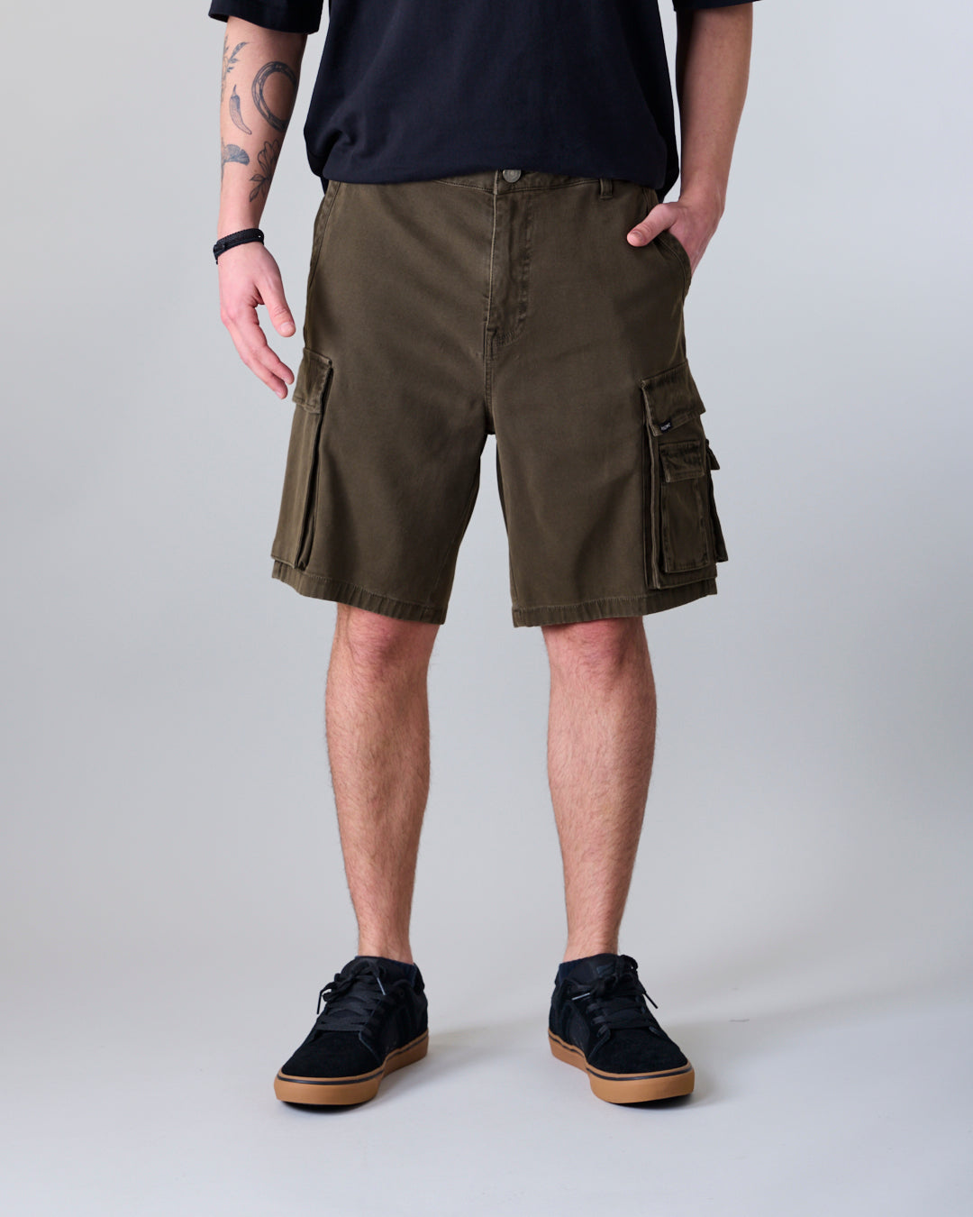 BERMUDA HOMBRE CARGO CANVAS XV3780 POLEMIC - 1