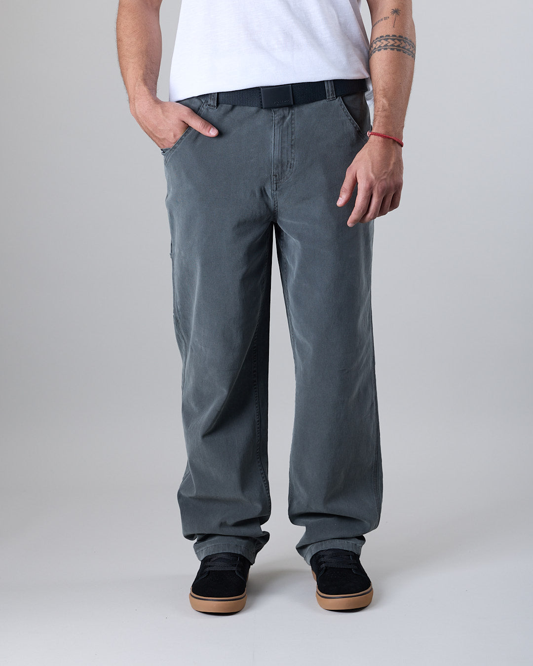 PANTALON CARPINTERO HOMBRE TWILL PROCESADO BEIGE XV4760 POLEMIC - 1