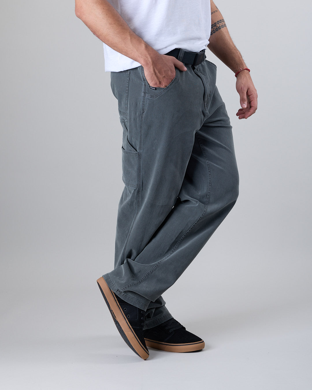 PANTALON CARPINTERO HOMBRE TWILL PROCESADO BEIGE XV4760 POLEMIC - 2