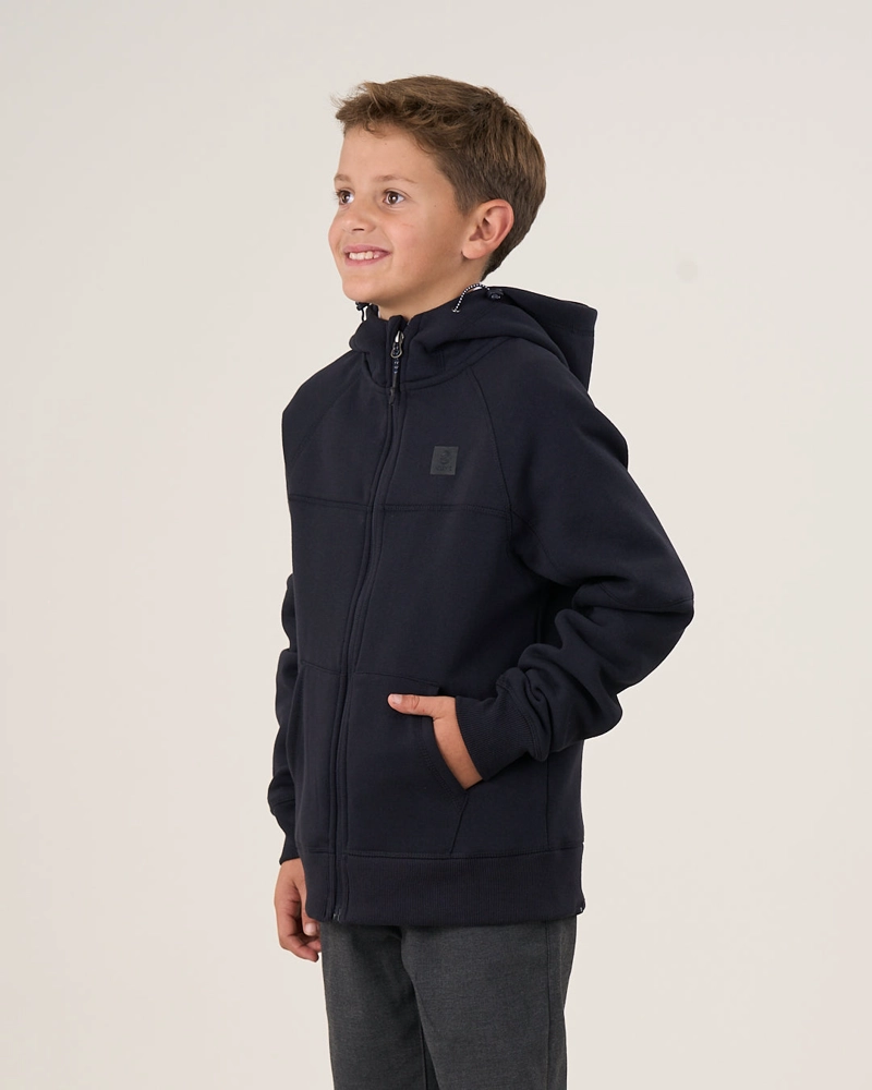 POLERON ESCOLAR FRANELA RAGLAN CIERRE Y GORRO CP28 (T.6-T.10) POLEMIC - 2