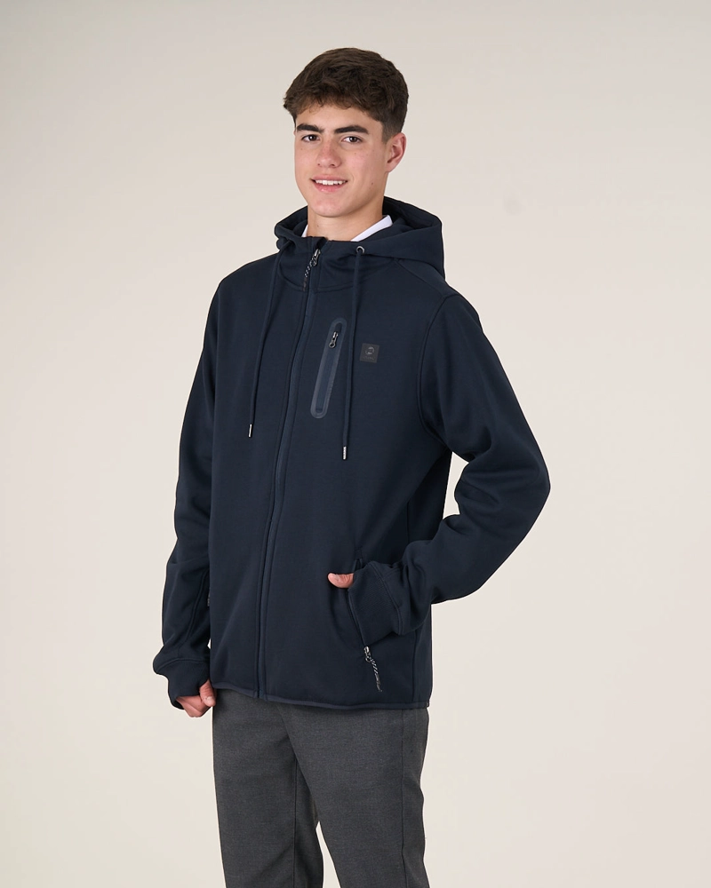 POLERON ESCOLAR BONDED CIERRE Y GORRO CP30 (T.12-T.18) POLEMIC - 1