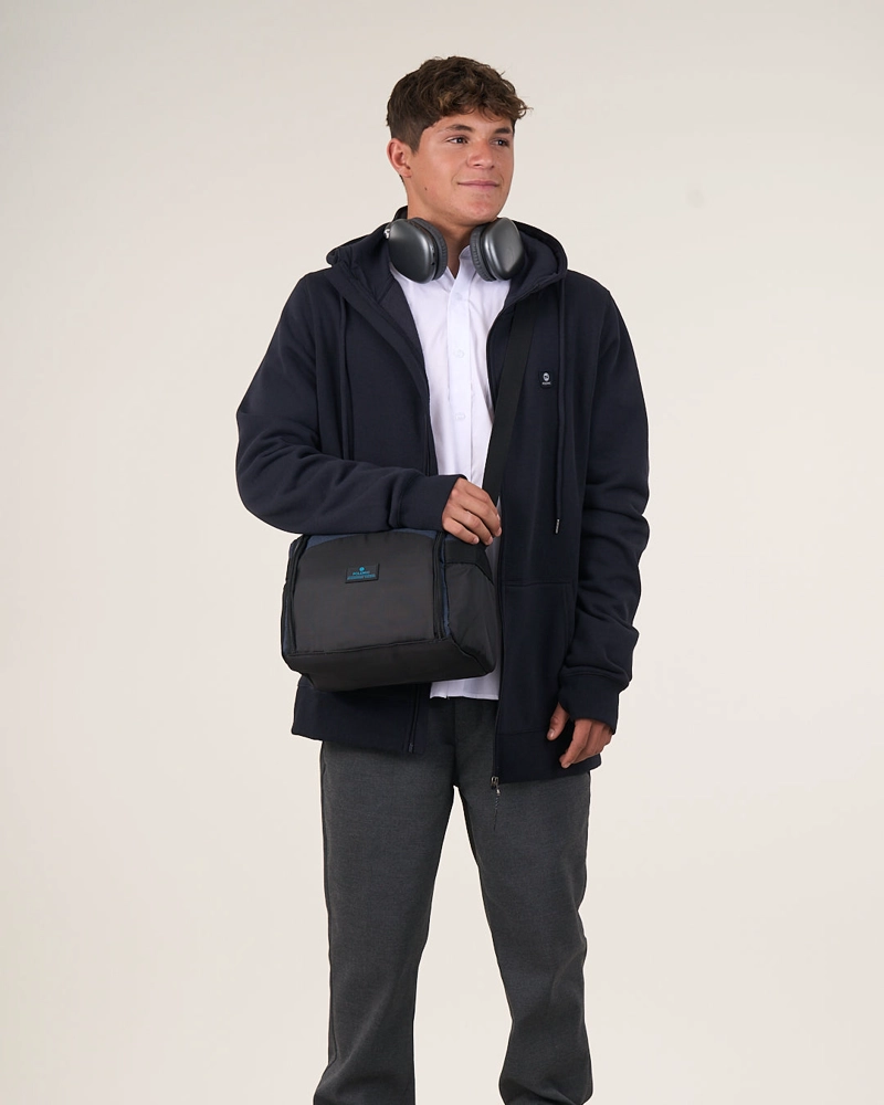 POLERON COLEGIO FRANELA FULL CIERRE Y GORRO ESCOLAR CP29 (S-XL) POLEMIC - 5