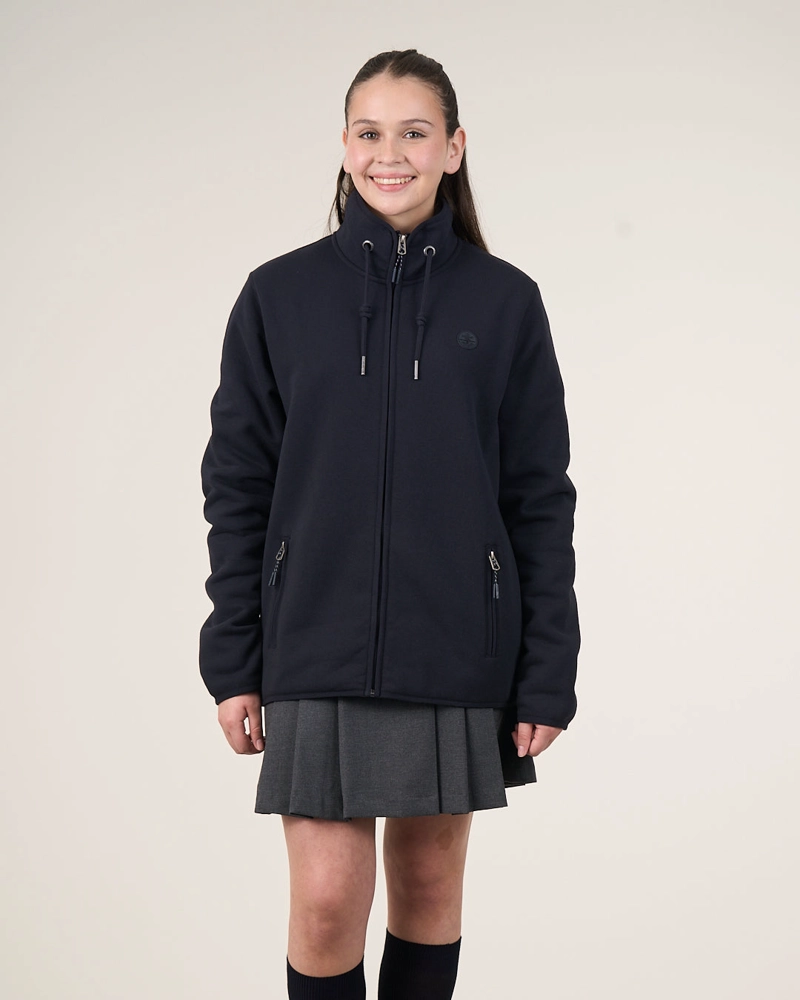 POLERON ESCOLAR NIÑA FRANELA CIERRE SP29 (S-XL) POLEMIC - 1