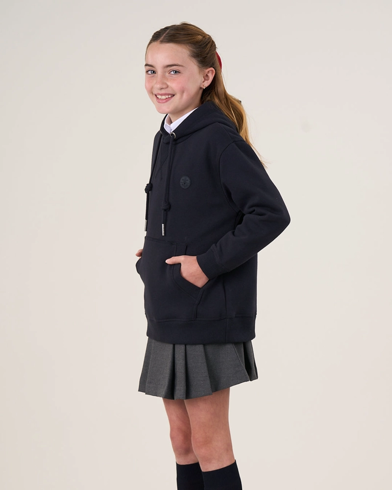 POLERON ESCOLAR NIÑA FRANELA SIN CIERRE CON GORRO SP26 (T.6-T10) POLEMIC - 2