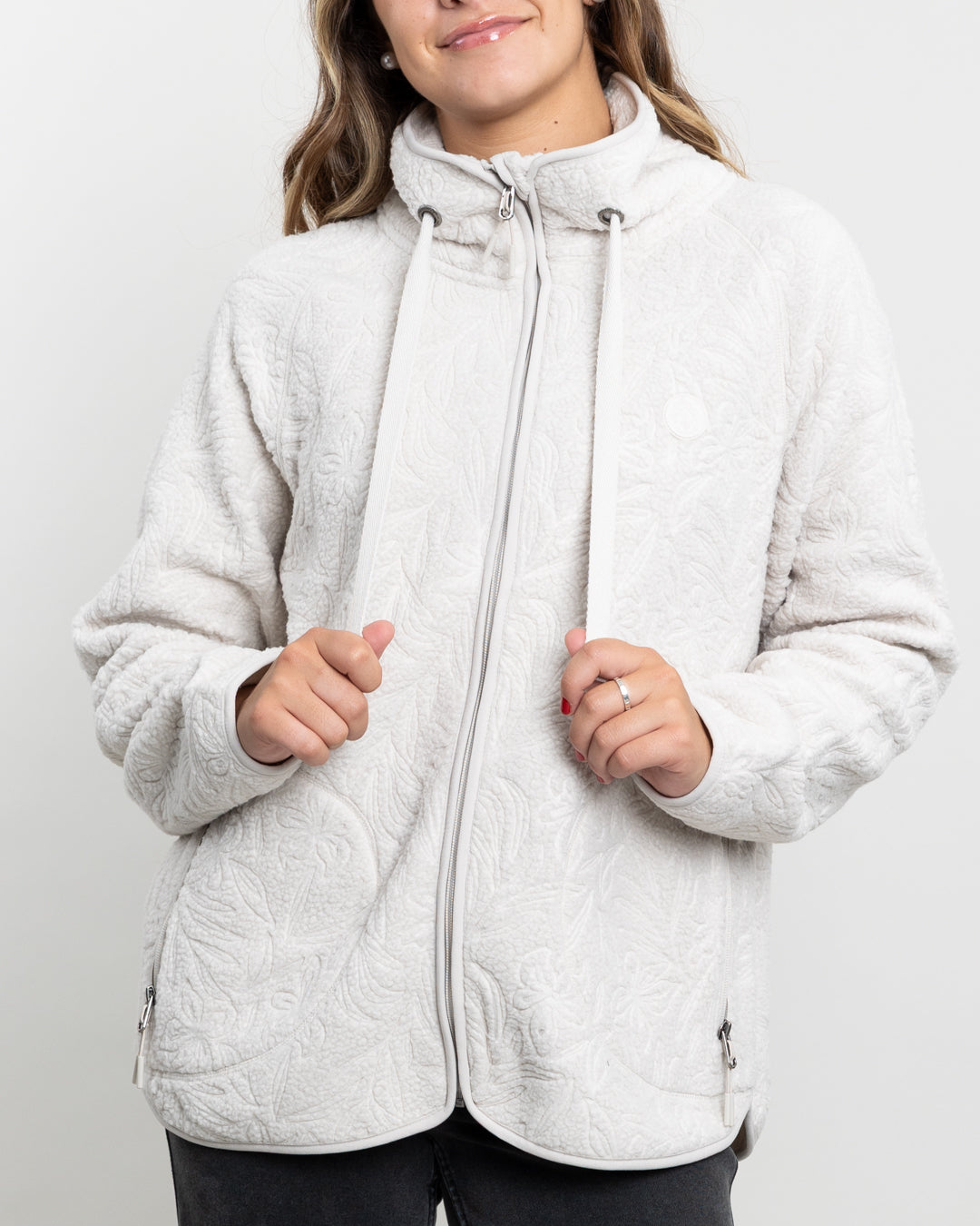 POLERON MUJER POLAR SHERPA TEXTURA HOT PRINT POLEMIC - 3