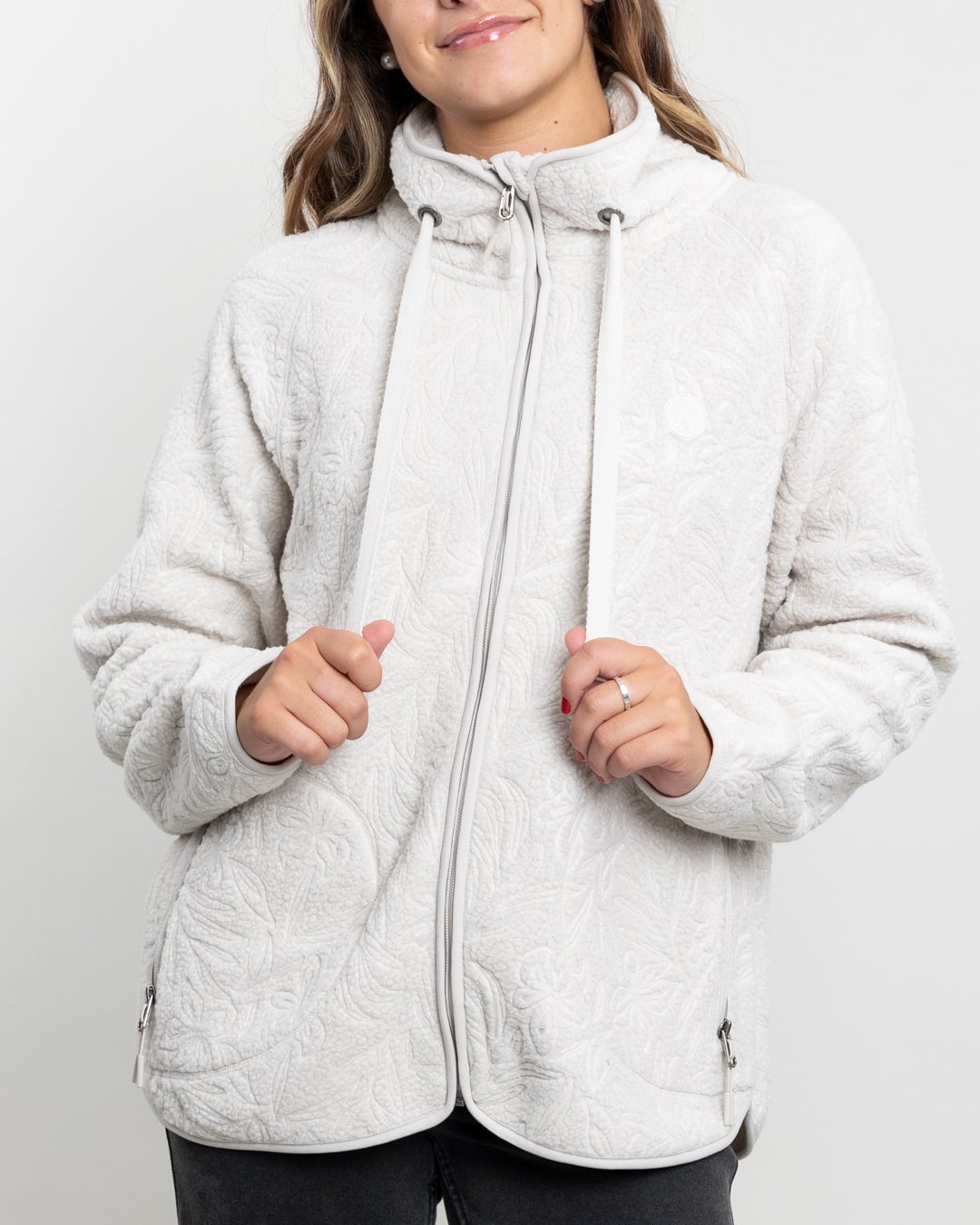 POLERON MUJER POLAR SHERPA TEXTURA HOT PRINT POLEMIC - 3