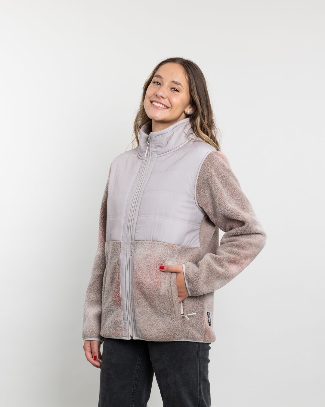 POLERON MUJER POLAR SHERPA CON ACOLCHADO PLANO POLEMIC - 1