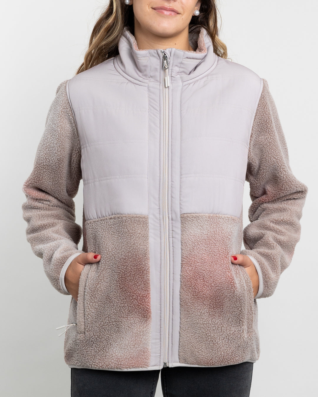 POLERON MUJER POLAR SHERPA CON ACOLCHADO PLANO POLEMIC - 4