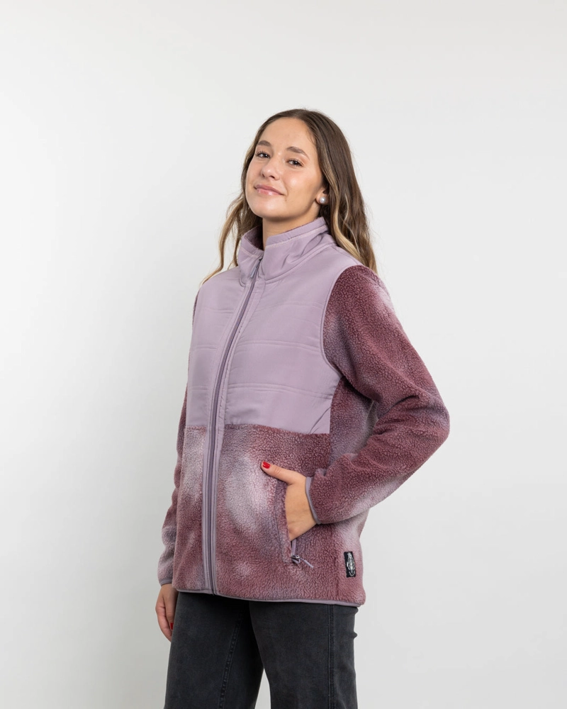 POLERON MUJER POLAR SHERPA CON ACOLCHADO PLANO POLEMIC - 3