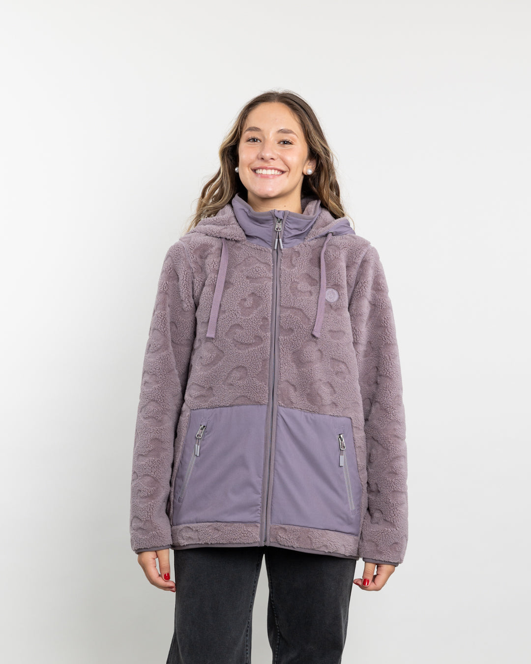 POLERON MUJER CHAQUETA POLAR SHERPA HOT PRINT POLEMIC - 1