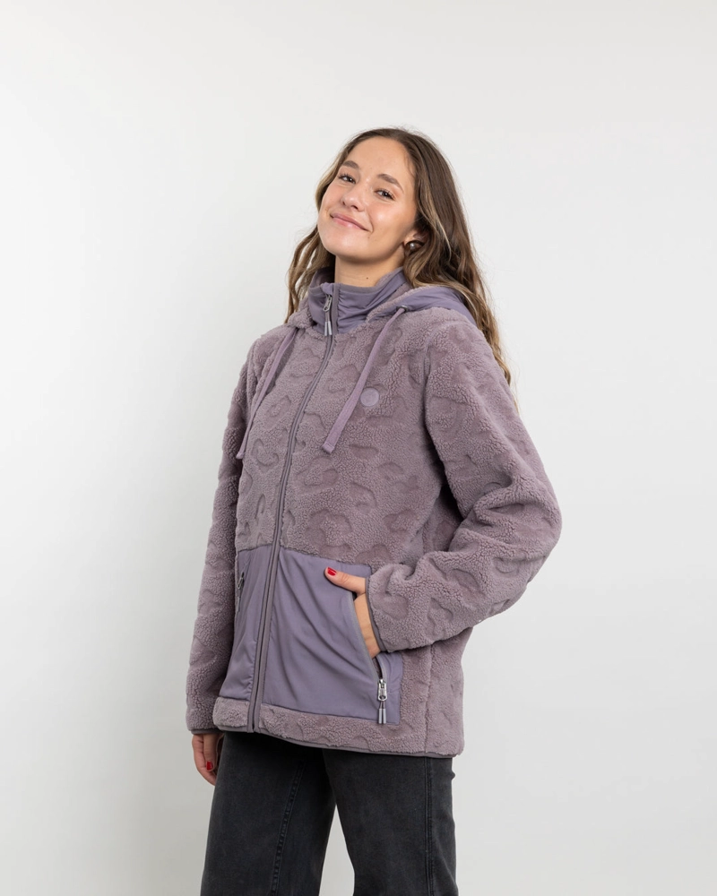 POLERON MUJER CHAQUETA POLAR SHERPA HOT PRINT POLEMIC - 2