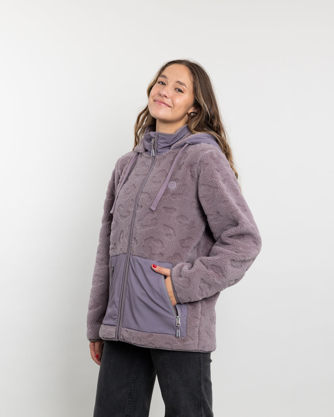 POLERON MUJER CHAQUETA POLAR SHERPA HOT PRINT POLEMIC - 2