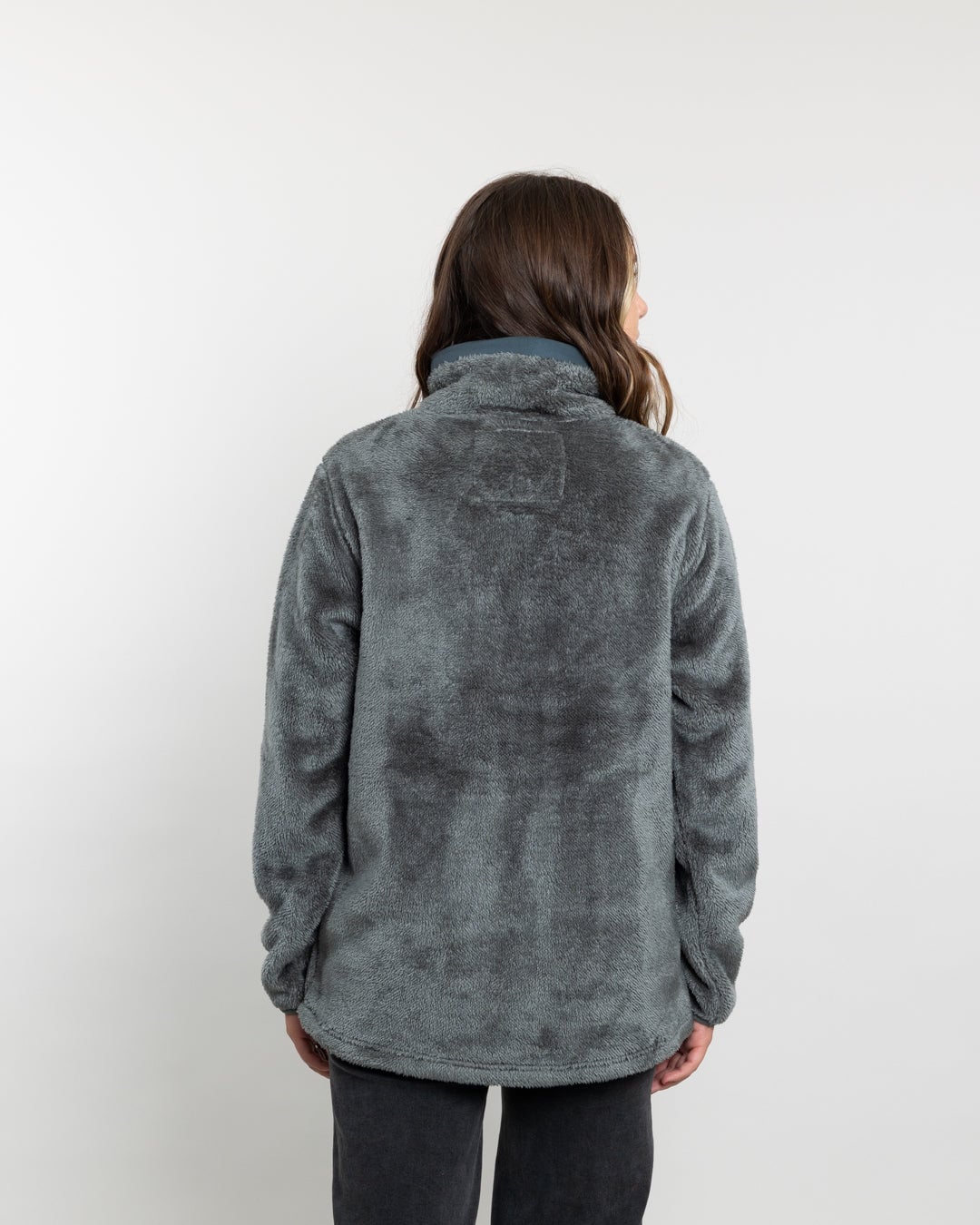 POLERON MUJER POLAR SHAGGY BONDED VERDE POLEMIC - 3
