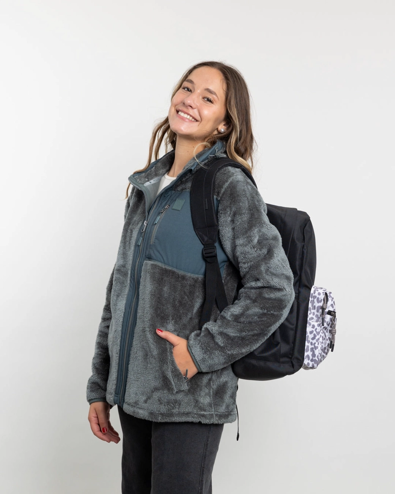 POLERON MUJER POLAR SHAGGY BONDED VERDE POLEMIC - 5