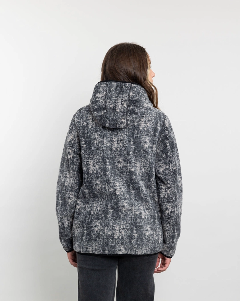 POLERON MUJER POLAR ESTAMPADO SHERPA MEDIO CIERRE POLEMIC - 4