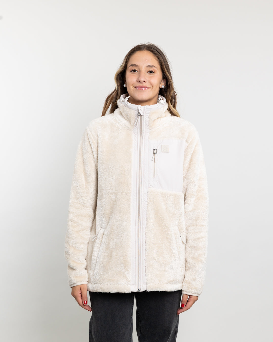POLERON MUJER POLAR SHAGGY BONDED CRUDO POLEMIC - 2