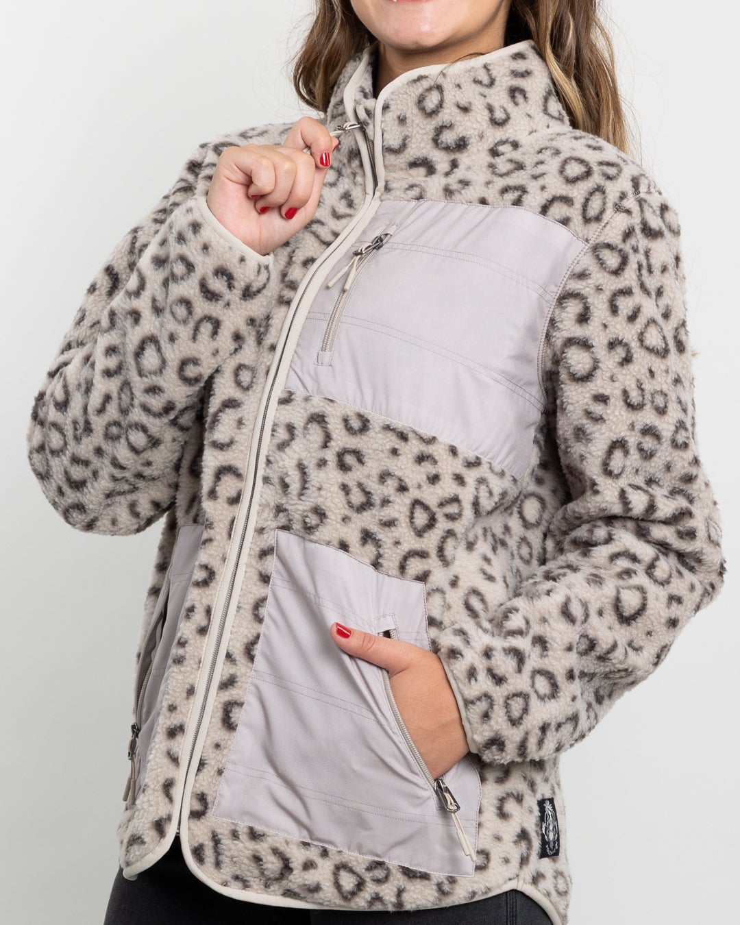 POLERON MUJER POLAR ESTAMPADO SHERPA FULL CIERRE POLEMIC - 3