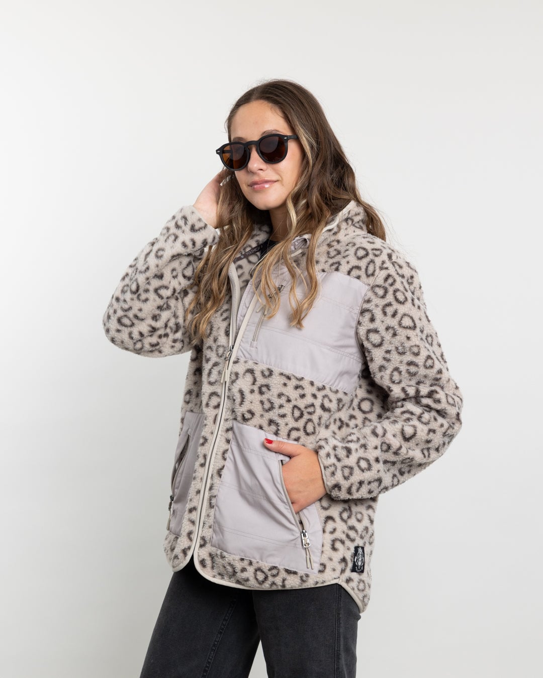 POLERON MUJER POLAR ESTAMPADO SHERPA FULL CIERRE POLEMIC - 5