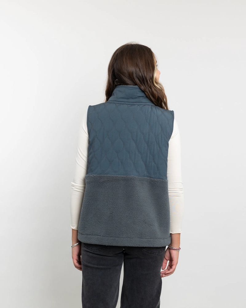 POLERON MUJER POLAR SIN MANGAS VEST SHERPA ACOLCHADO POLEMIC - 4