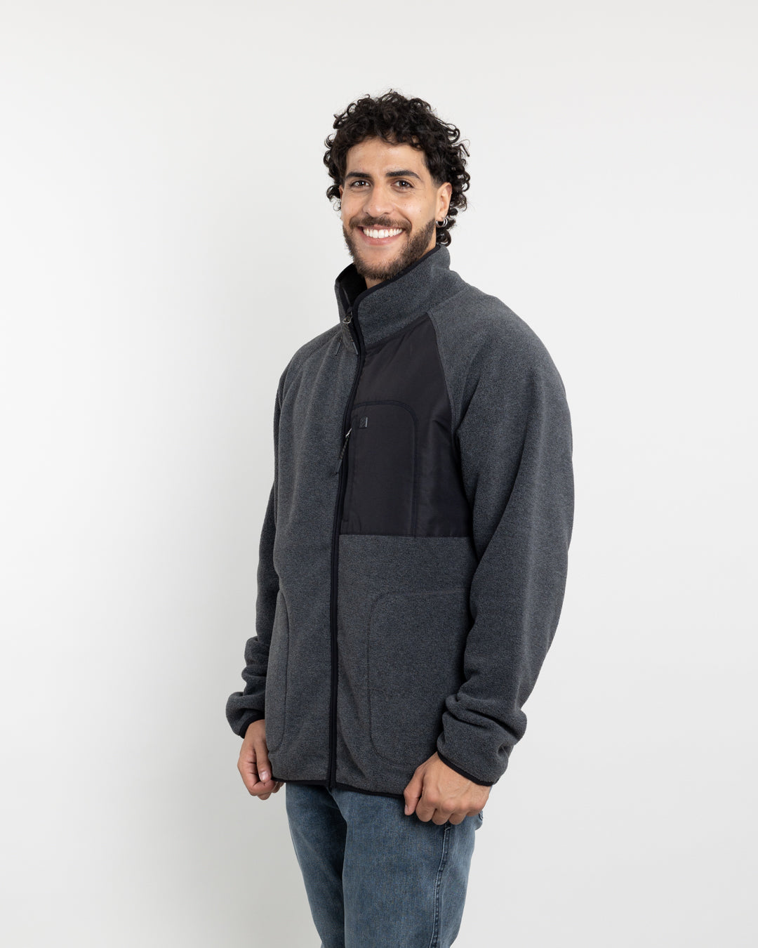 POLERON HOMBRE POLAR MICROPOLAR SIN GORRO POLEMIC - 1