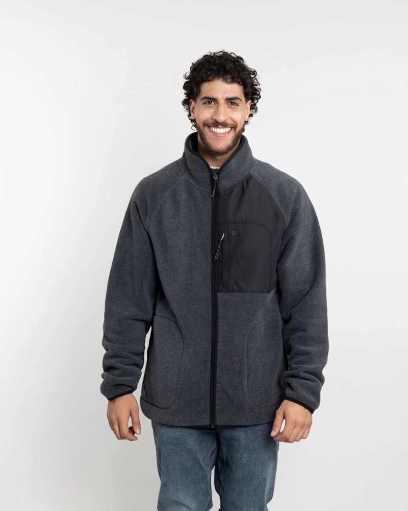POLERON HOMBRE POLAR MICROPOLAR SIN GORRO POLEMIC - 2