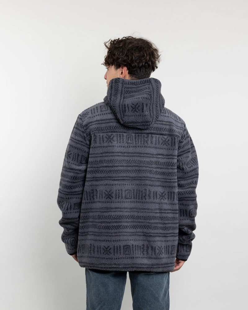 POLERON HOMBRE MINI SHERPA FULL ESTAMPADO CON GORRO POLEMIC - 3