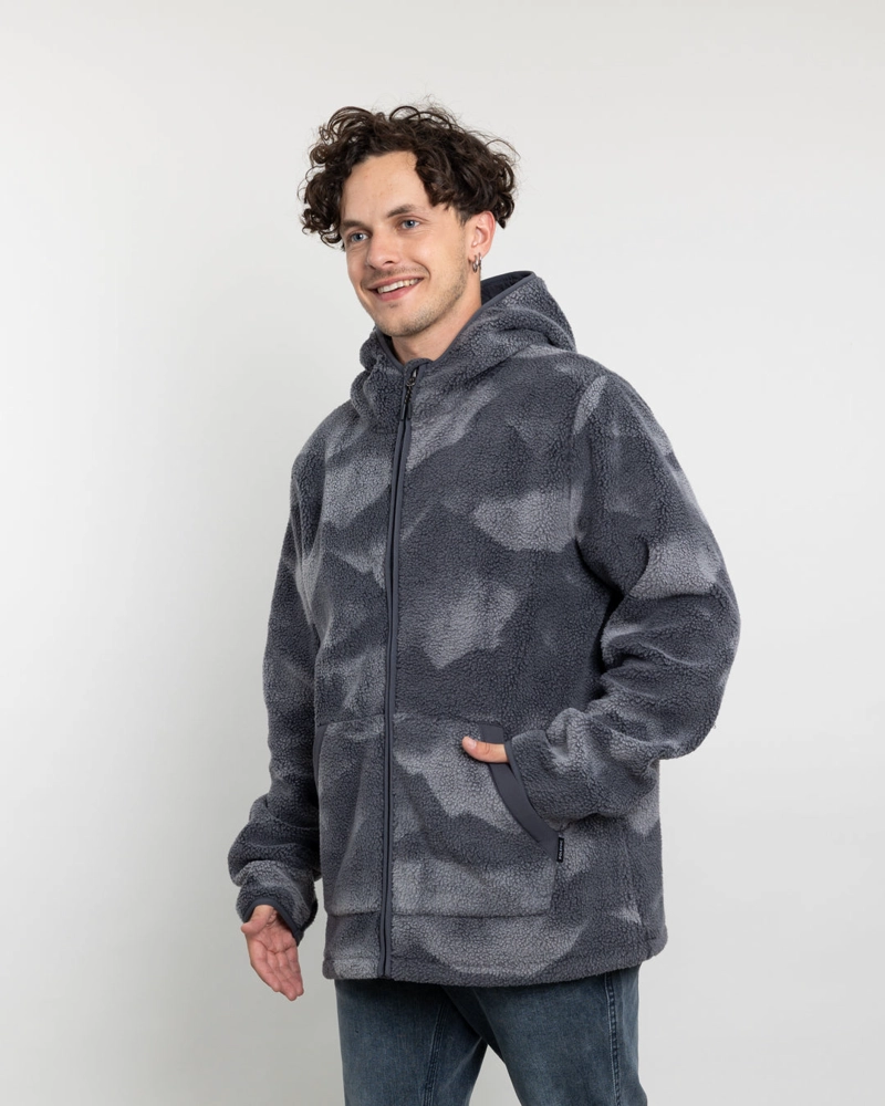 POLERON HOMBRE MINI SHERPA PRINT CON GORRO POLEMIC - 3
