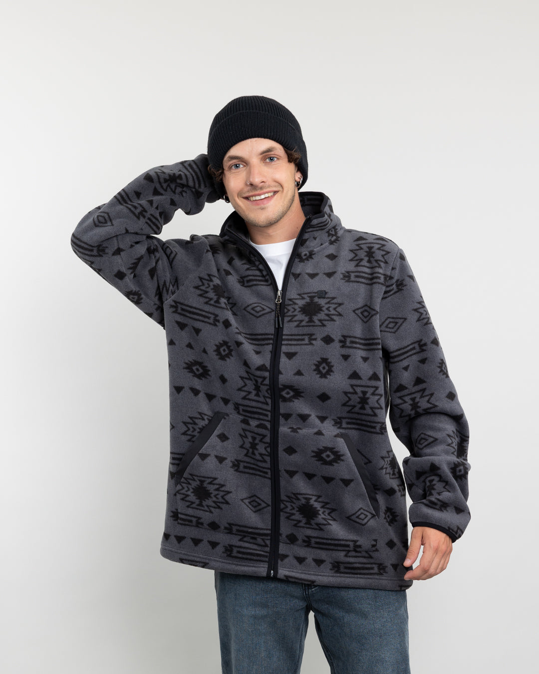 POLERON HOMBRE POLAR MICROPOLAR RUSTICO SIN GORRO POLEMIC - 5