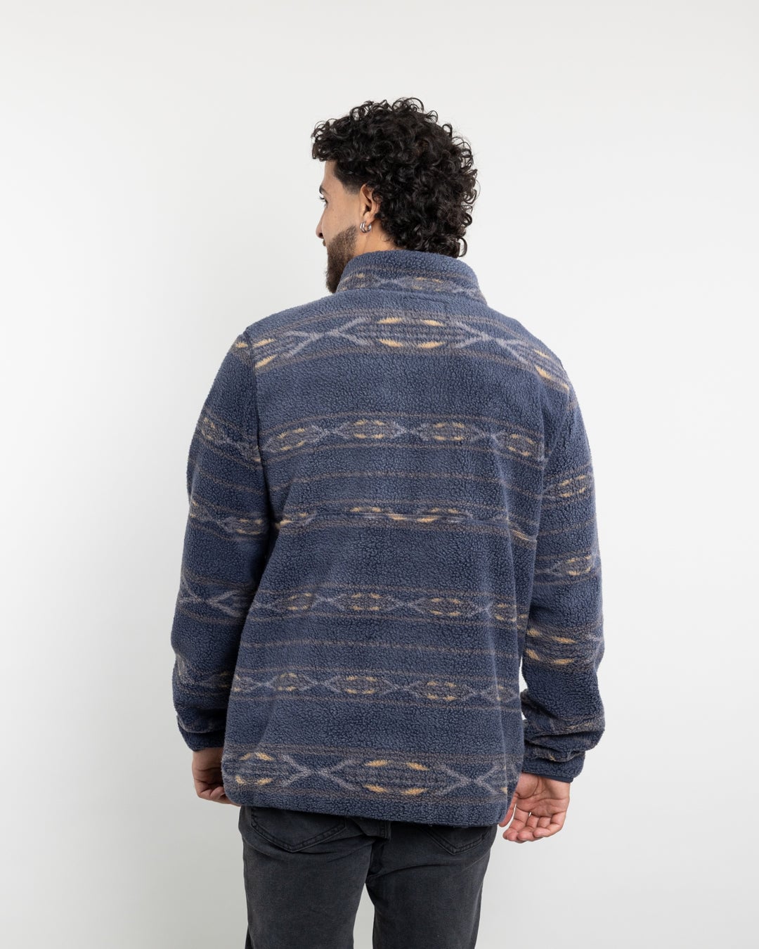 POLERON HOMBRE MINI SHERPA ESTAMPADO SIN GORRO POLEMIC - 3