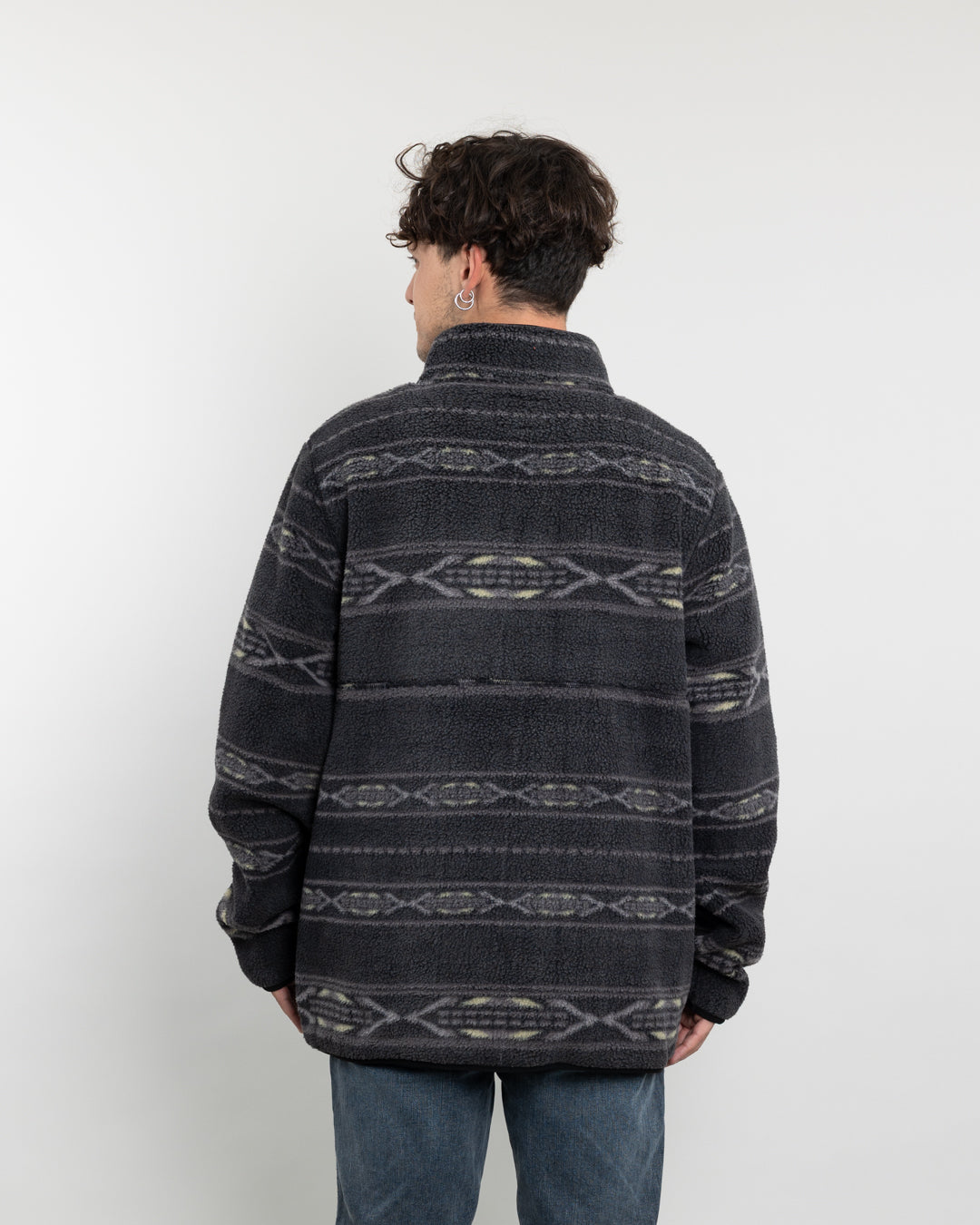 POLERON HOMBRE MINI SHERPA ESTAMPADO SIN GORRO POLEMIC - 4