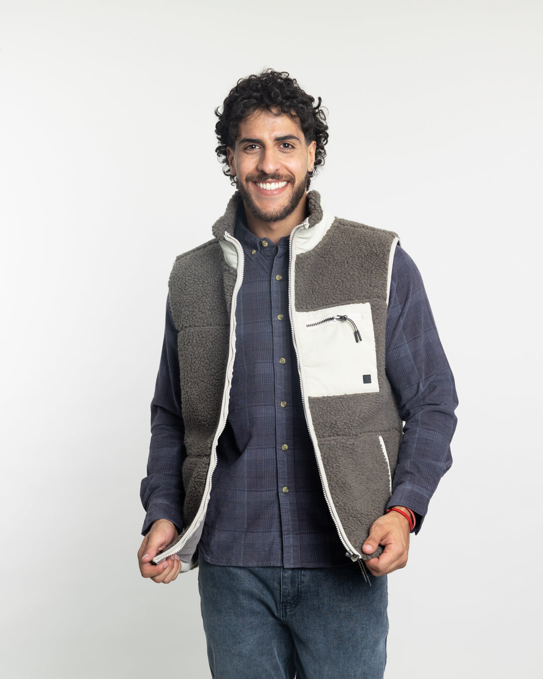 POLERON HOMBRE POLAR SIN MANGAS SHERPA FORRADO BONDED POLEMIC - 2