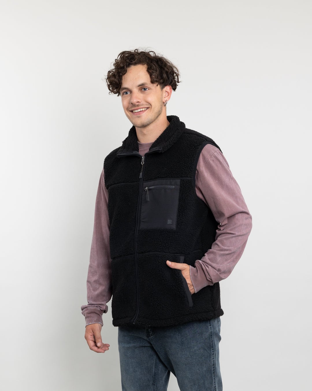 POLERON HOMBRE POLAR SIN MANGAS SHERPA FORRADO BONDED POLEMIC - 2