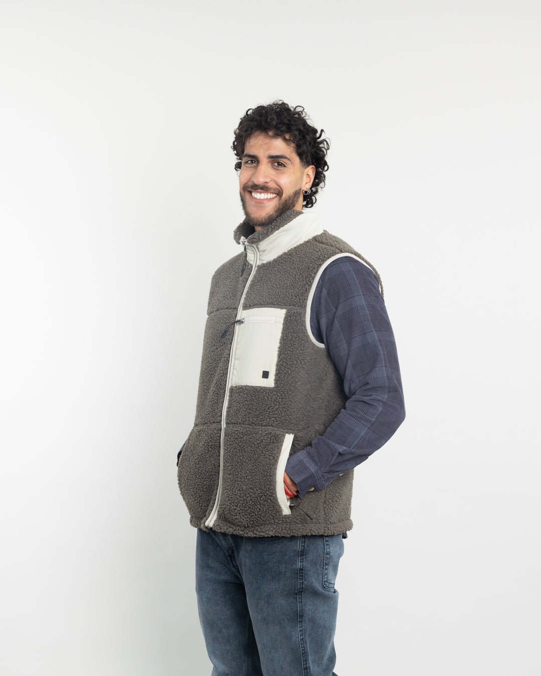 POLERON HOMBRE POLAR SIN MANGAS SHERPA FORRADO BONDED POLEMIC - 3