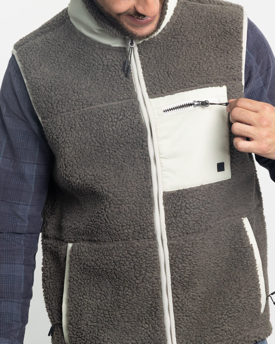 POLERON HOMBRE POLAR SIN MANGAS SHERPA FORRADO BONDED POLEMIC - 5