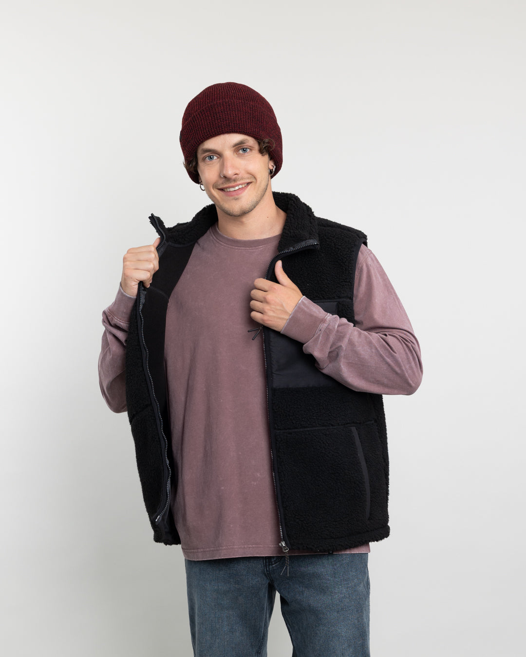 POLERON HOMBRE POLAR SIN MANGAS SHERPA FORRADO BONDED POLEMIC - 5