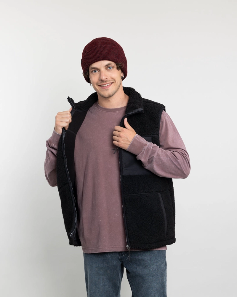 POLERON HOMBRE POLAR SIN MANGAS SHERPA FORRADO BONDED POLEMIC - 5