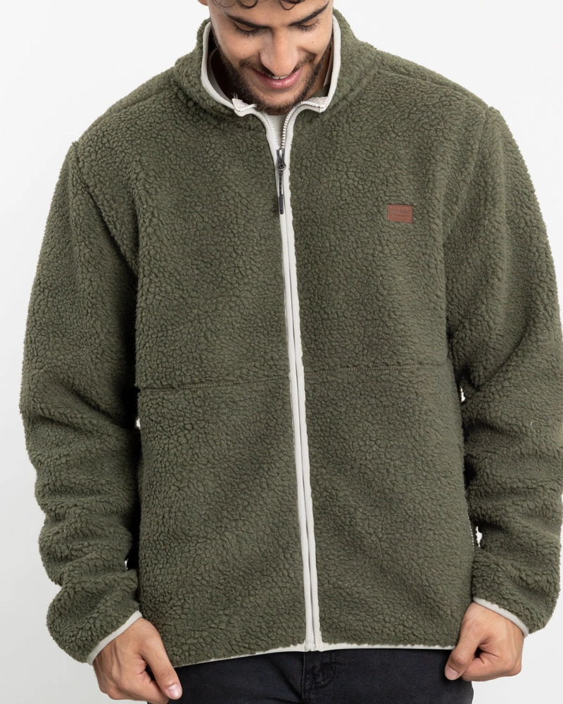 POLERON HOMBRE POLAR SHERPA FORRADO BONDED SIN GORRO POLEMIC - 3