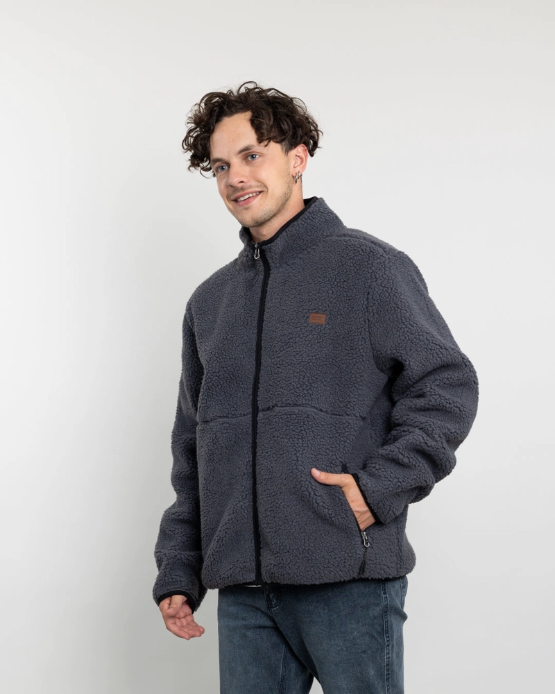 POLERON HOMBRE POLAR SHERPA FORRADO BONDED SIN GORRO POLEMIC - 4